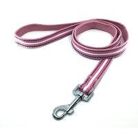 Nobleza vodítko s reflexným prešitím 2 x 120 cm ružové